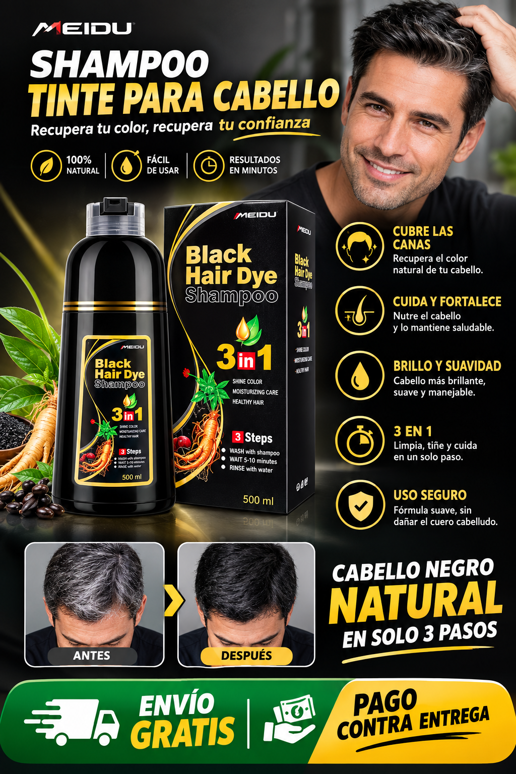 Recupera el Color de tu Cabello en Solo 3 Pasos